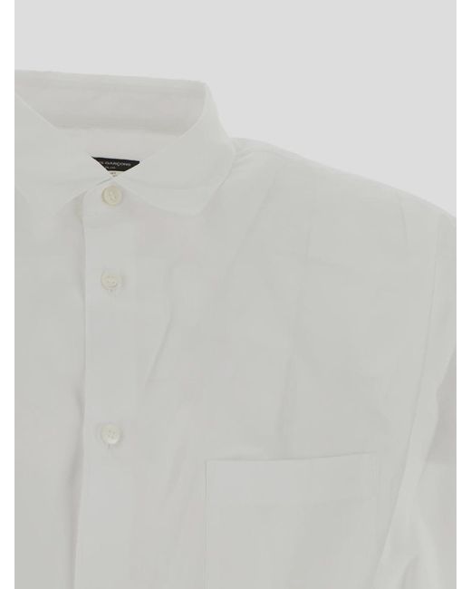 Comme Des Garcons Hommes Plus White Shirt With Long Sleeves for men
