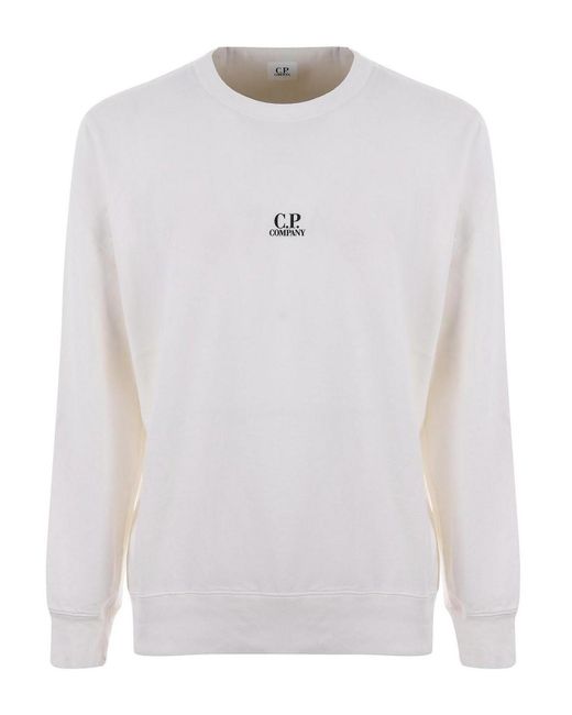 C P Company White Sweatshirt for men