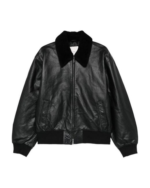 Calvin Klein Black Leather Jackets for men