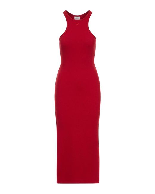 Courreges Red Long Dresses