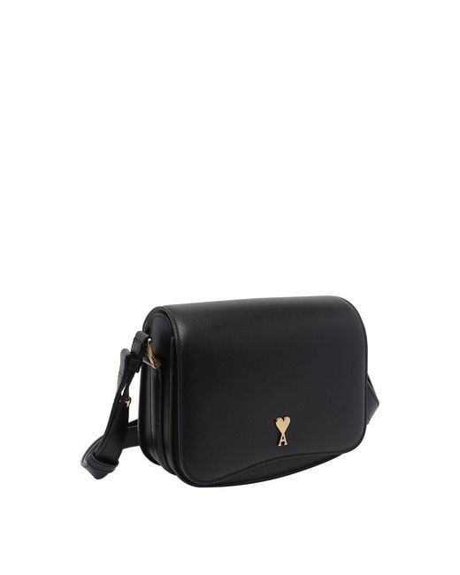 AMI Black Paris Paris Crossbody Bag