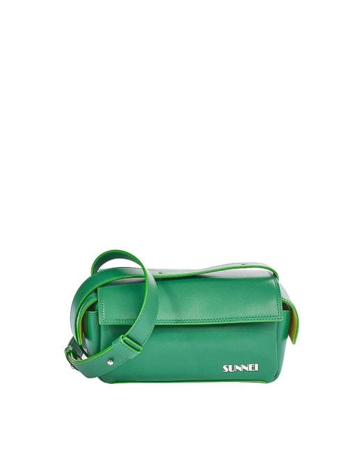Sunnei Green La Bauletto Small Vegan