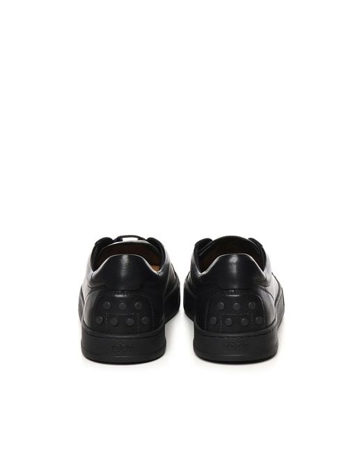 Tod's Black Calfskin Sneakers for men