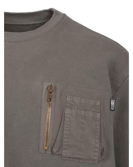 MM6 by Maison Margiela Gray Cotton Sweatshirt for men