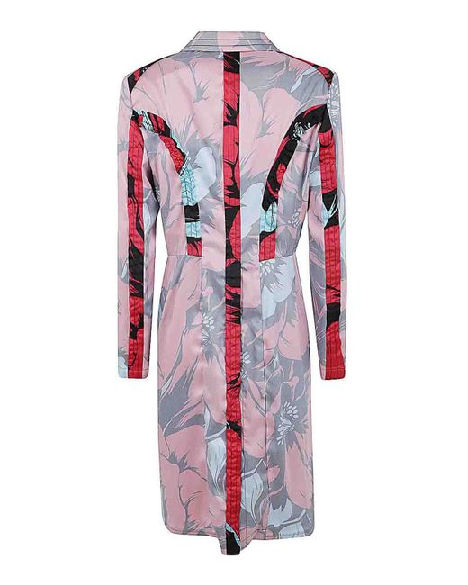 Comme des Garçons White Printed Trench