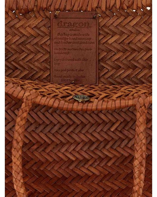 Dragon Diffusion Bamboo Triple Jump Large Shoulder Bag in Brown | Lyst