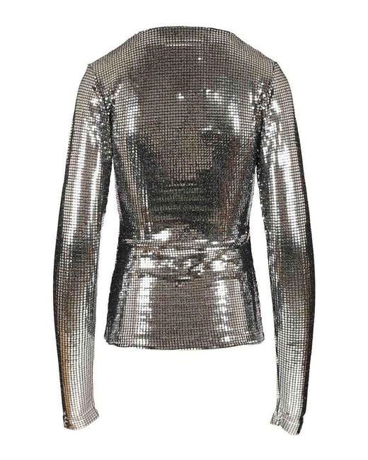 MM6 by Maison Margiela Gray Long-Sleeved Top