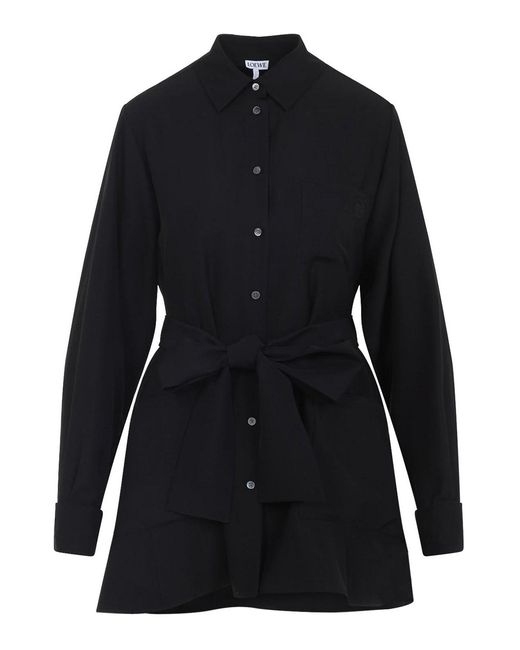 Loewe Black Belted Blouse
