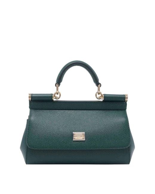 Dolce & Gabbana Green Small Sicily Handbag