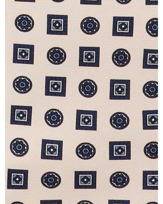 Cravatta di Kiton in White da Uomo