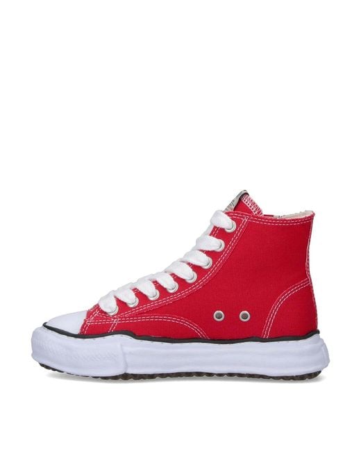 Maison Mihara Yasuhiro Red Sneakers High-Top
