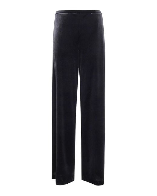 Emporio Armani Blue Velvet Trousers