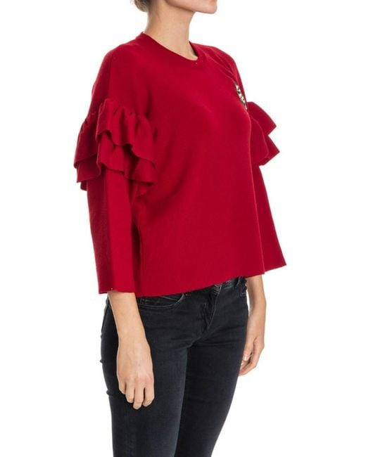Vivetta Red Ribe Sweatshirt