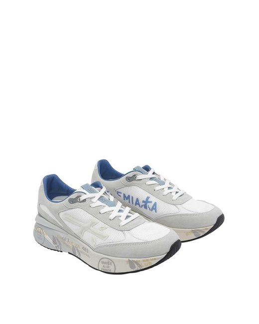 Premiata White Moerun Sneakers for men