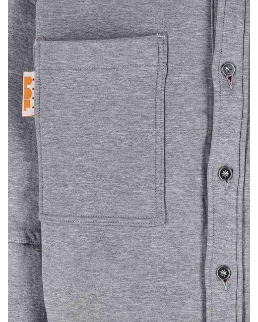 PDF Gray Logo Hooded Sweatshirt for men