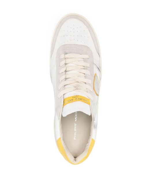 Philippe Model White Nice Low Sneakers for men