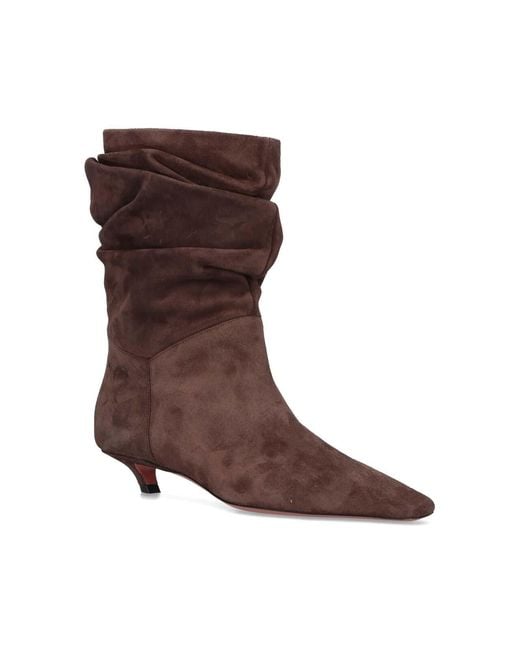 AMINA MUADDI Brown Ankle Boots