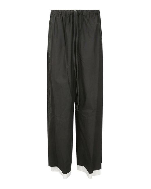 Yohji Yamamoto Black Casual Trousers