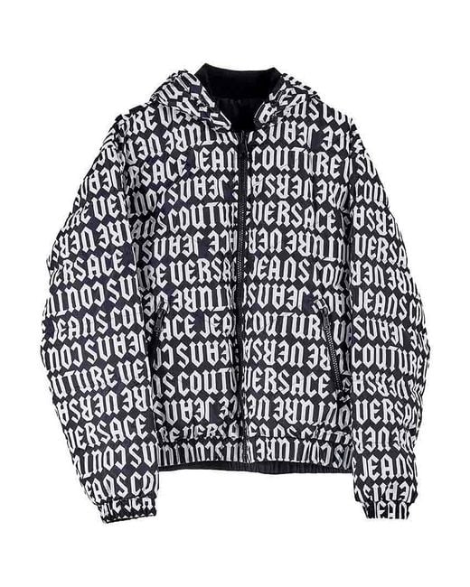 Versace Jeans Couture Black Gothic Logo Jacket for men