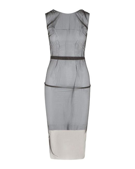 Maison Margiela Gray Polyamide Dress