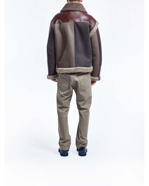 Moschino Brown Short Sheepskin for men