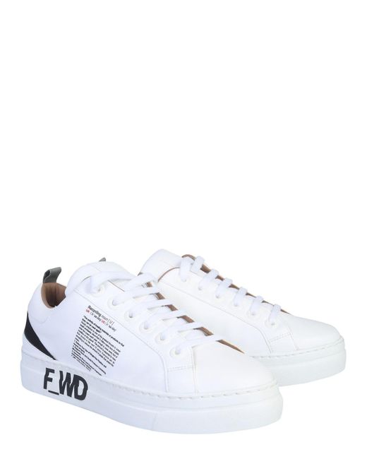 FWRD White Ecoleather Sneakers