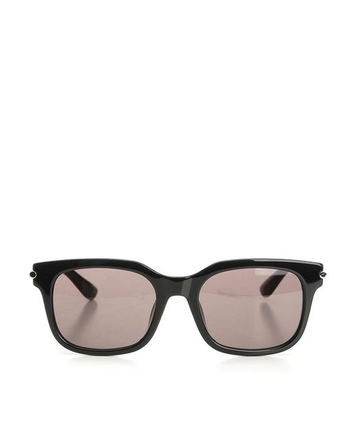 McQueen Gray City Rectangular Frame Sunglasses for men