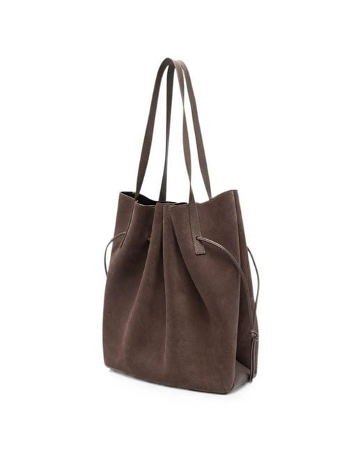 Yuzefi Brown Scallop Tote