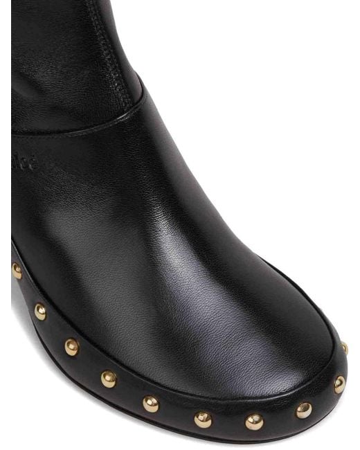 Chloé Black Junie Ankle Boots With Heel