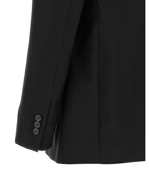 mfpen Black Double-Breasted Blazer for men