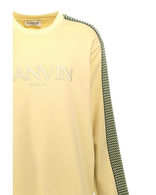 Lanvin Yellow Brod Side Curb Sweatshirt for men