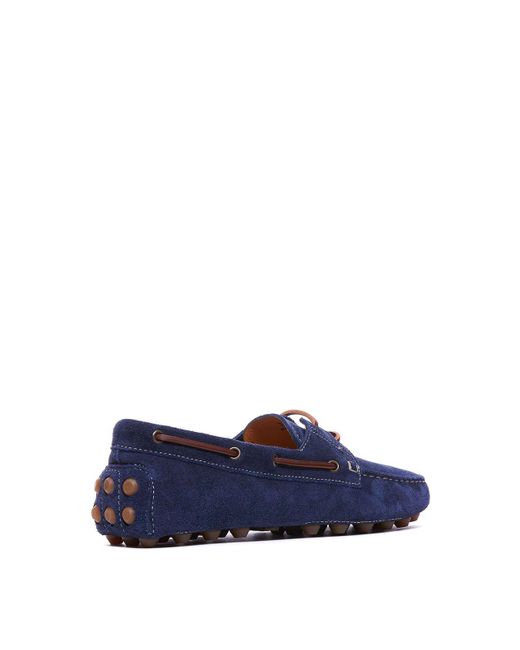 Tod's Blue Rubber Bubble Loafers for men