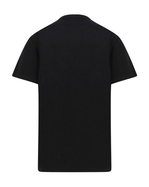Alexander McQueen Black Cotton T-shirt With Crystal Skull Print for men