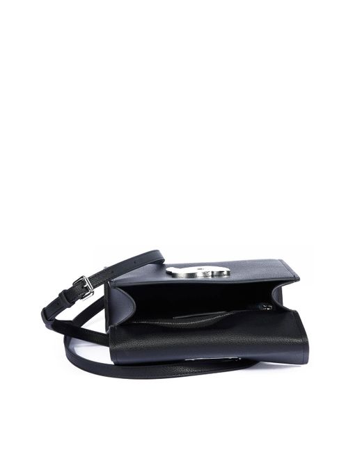 Karl Lagerfeld Blue Ikon Grainy Crossbody