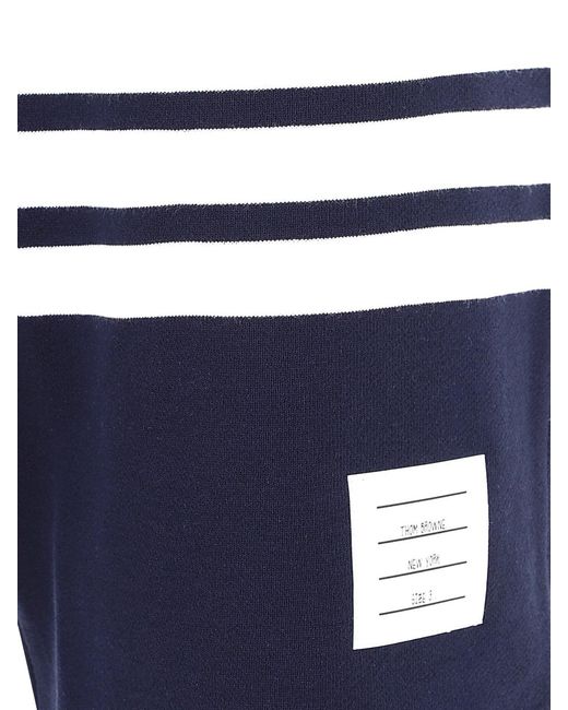 Thom Browne Blue Engineered 4-Bar Shorts for men