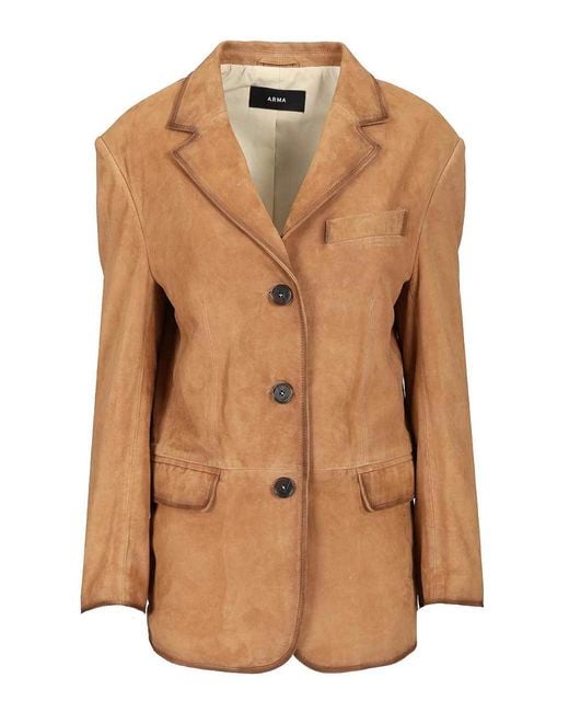 Arma Brown Modena Suede Jacket