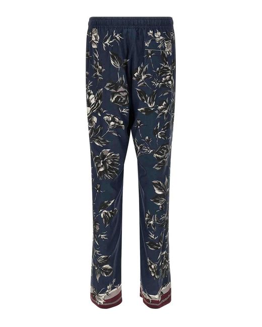Dolce & Gabbana Blue Wide Trousers for men