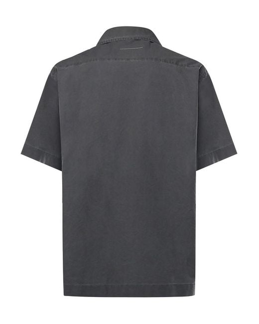 MM6 by Maison Margiela Black Cotton Shirt for men