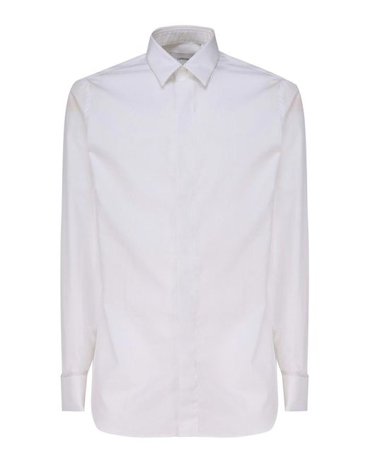 Lardini White Shirt With French Cuffs for men