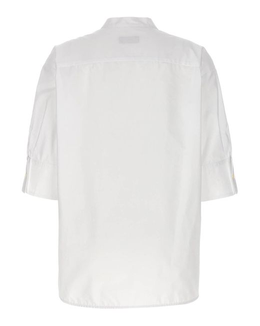 Alberto Biani White Tuxedo Shirt