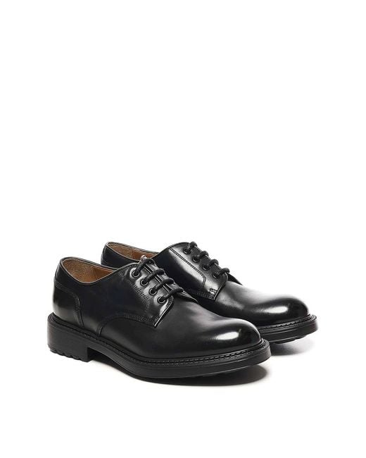 Stringate di Doucal's in Black da Uomo