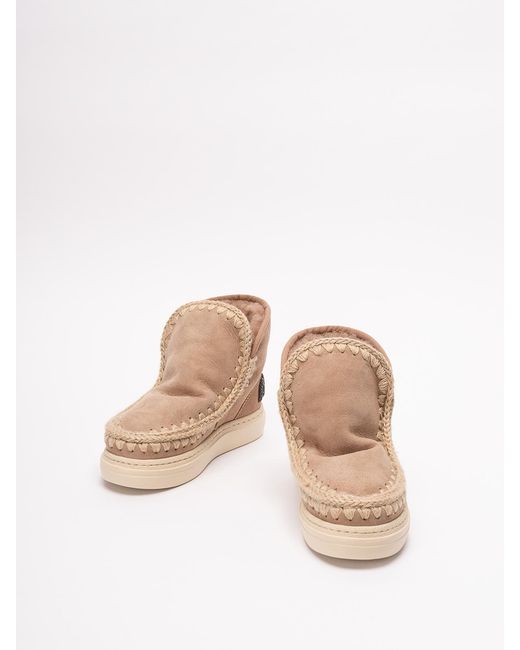 Mou Natural 'Eskimo Sneaker Bold Glit.Logo'