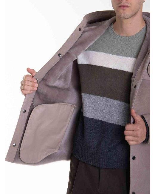 Emporio Armani Purple Down Jackets for men