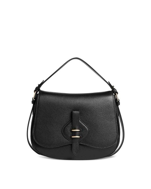Coccinelle Black Handbag Micro Grainy Leather Noir