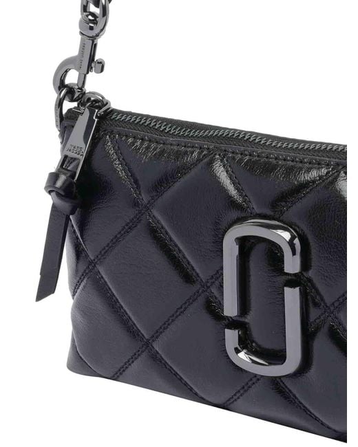 Marc Jacobs Black The Quilted Snapshot Convertible Shoulder Bag