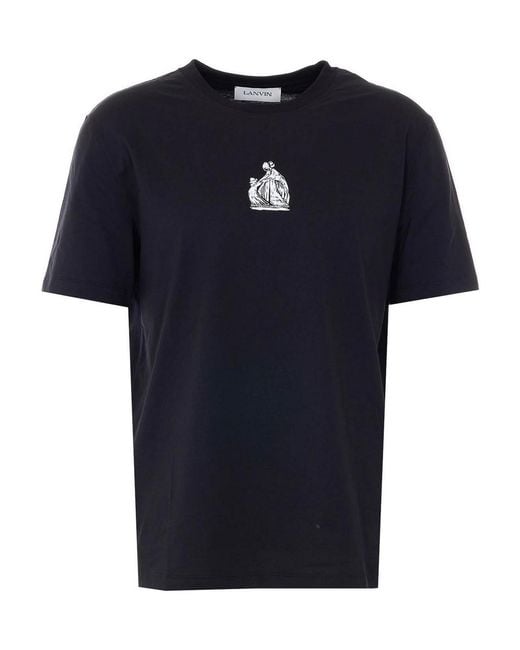 Lanvin Blue Mother And Daughter T-Shirt for men