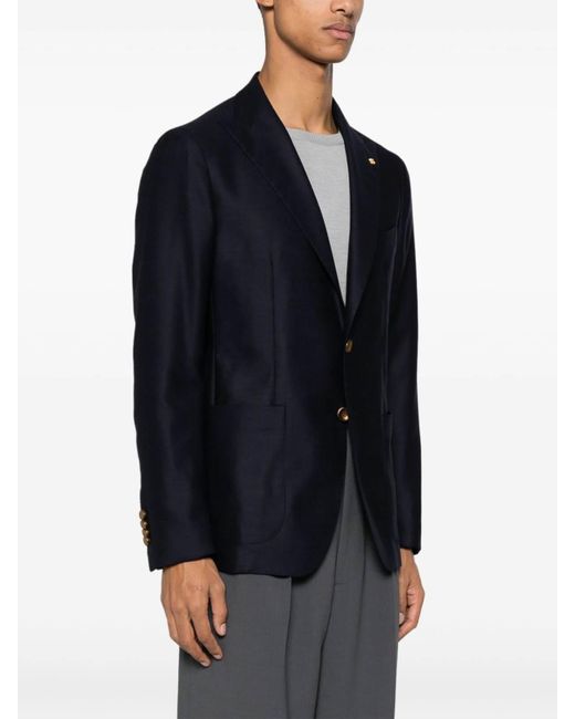 Tagliatore Blue Casual Jacket for men