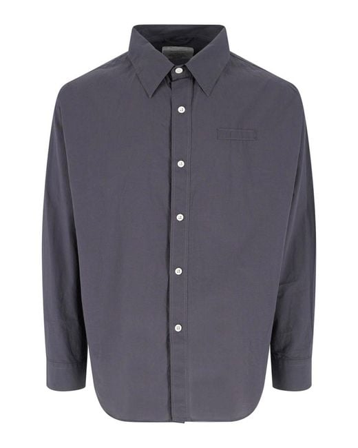 mfpen Blue Cotton Shirt for men