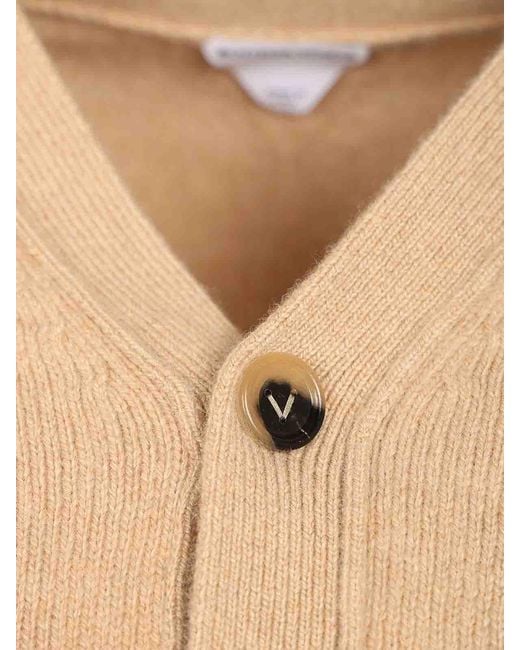 Bottega Veneta Natural Cashmere Cardigan