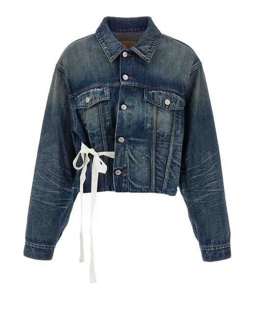 MM6 by Maison Martin Margiela Blue Tape Denim Jacket